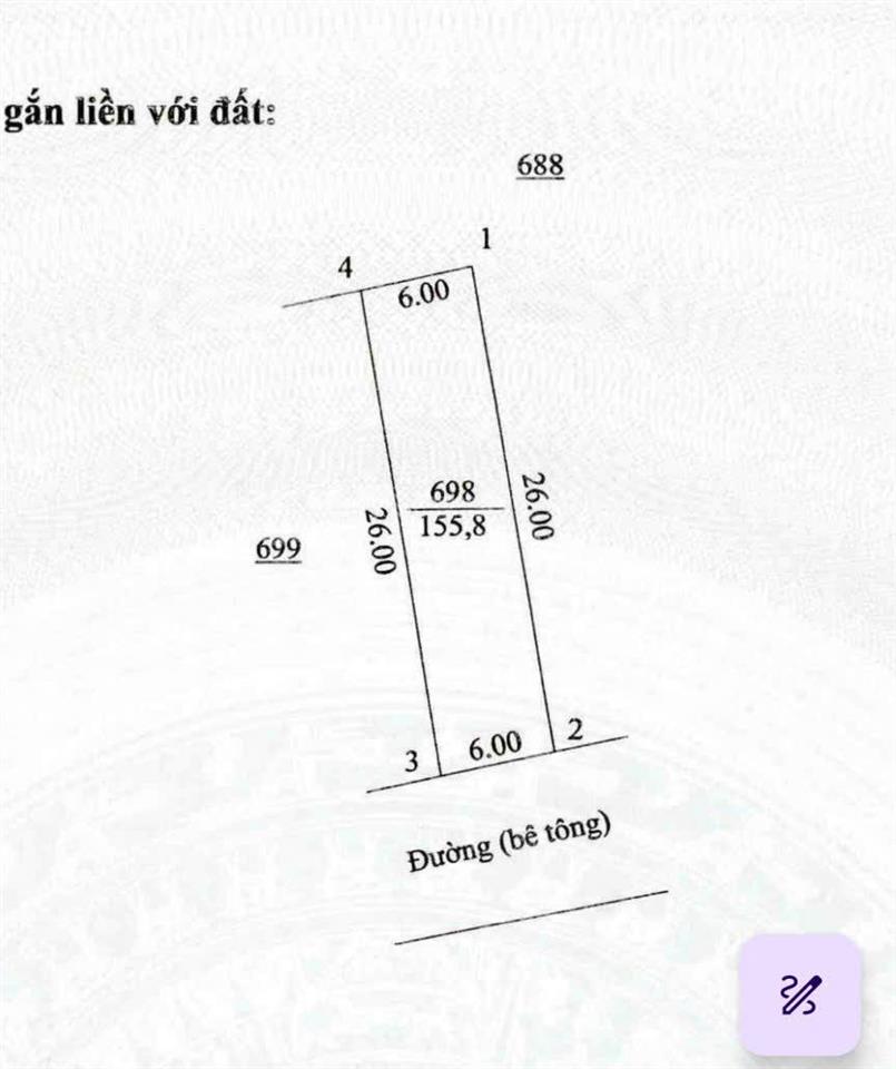 Mặt tiền liên thôn ngay thị trấn cửa tùng, 6x26m. full thổ, ngay đường ven biển, chỉ 790 triệu.