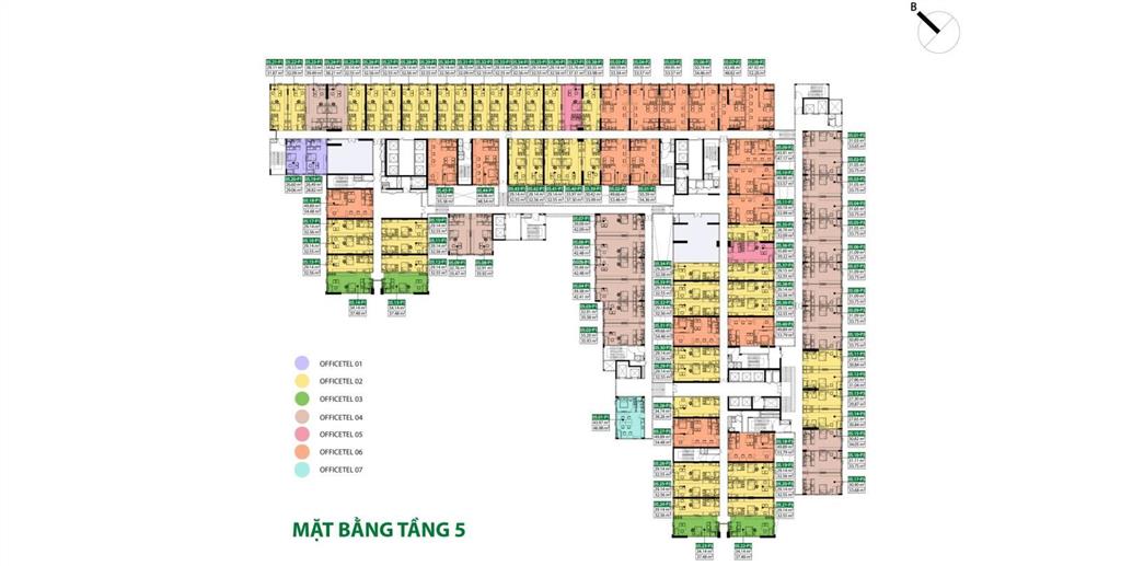 Bán căn officetel tầng 5 cao 4,2m giá 1,4 tỷ đã vat nhanh trong t3/2026