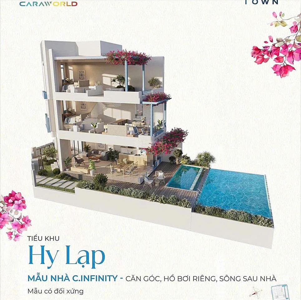Chỉ 7,4 tỷ sở hữu căn nhà phố 203m2, xây dựng 1 trệt + 2 lầu, full nội thất, cạnh sân bay cam ranh