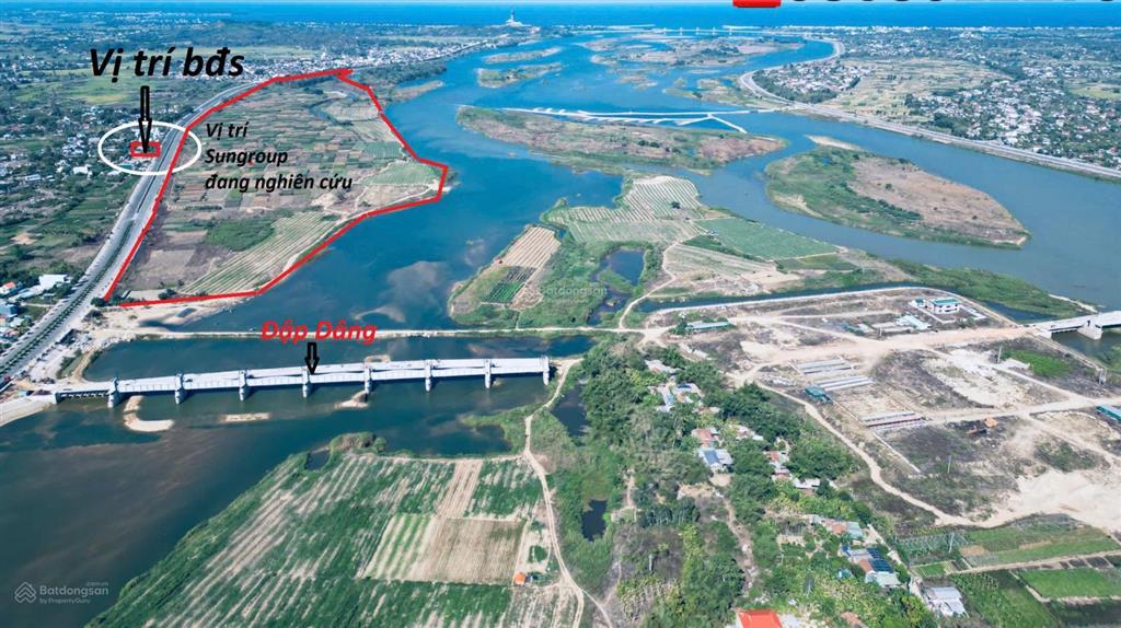 Bán lô góc mặt tiền hoàng sa tịnh an đối diện dự án sungroup đang triển khai, 101mv giá 3.05 tỷ tl