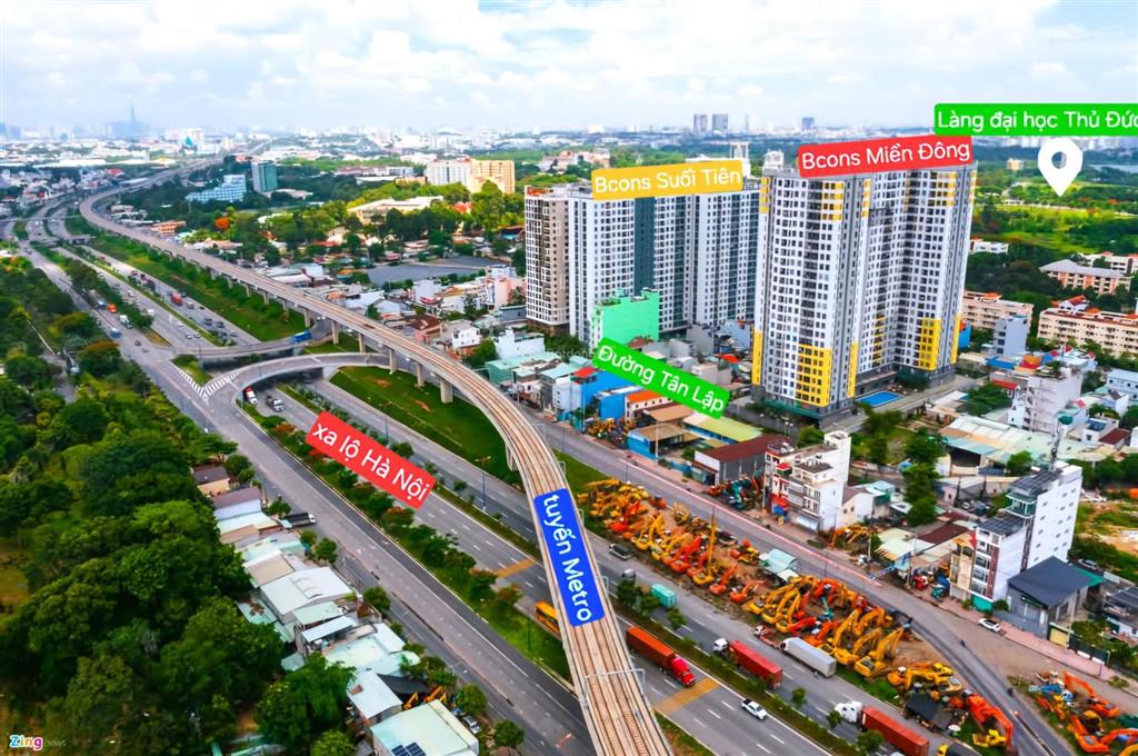 Bán căn 2pn 2wc bcons suối tiên view nhìn về sg và landmark81 rất đẹp, có sẵn nội thất, sổ sẵn
