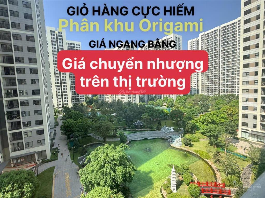 Chỉ 3,2 tỷ sở hữu ngay căn hộ 2pn+ tại the origami khu vườn nhật vinhomes grand park quận 9