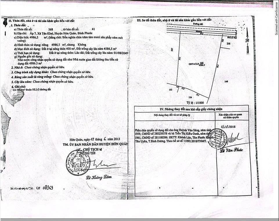 Bán gấp 5 sào đất có 63m mặt tiền đường nhựa 6m. từ ql 13 vào tầm 1km