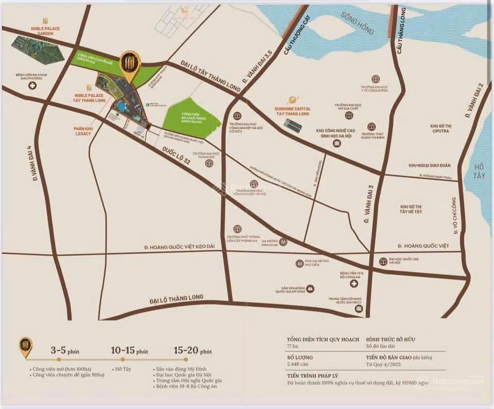 Bán căn liền kề 50m dự án noble palace tây thăng long giá 11,2 tỷ