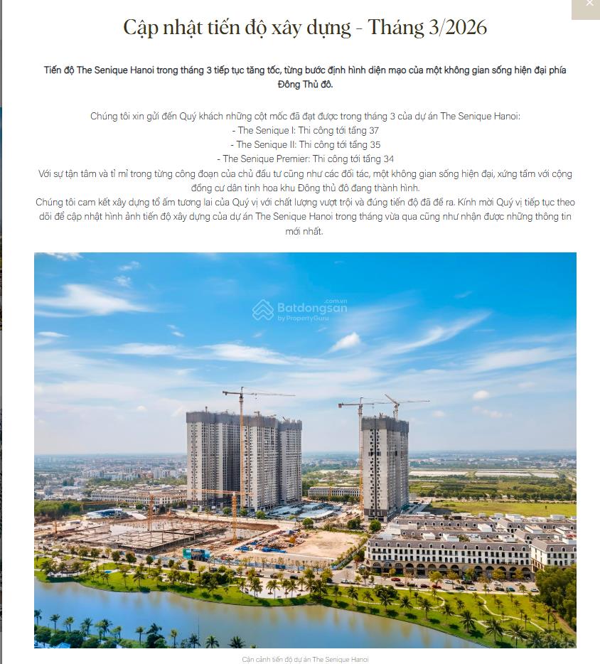 3 ngủ đông nam view bể bơi đơn giá tốt nhất, tiến độ 50/50 dự án khép kín the senique capitaland