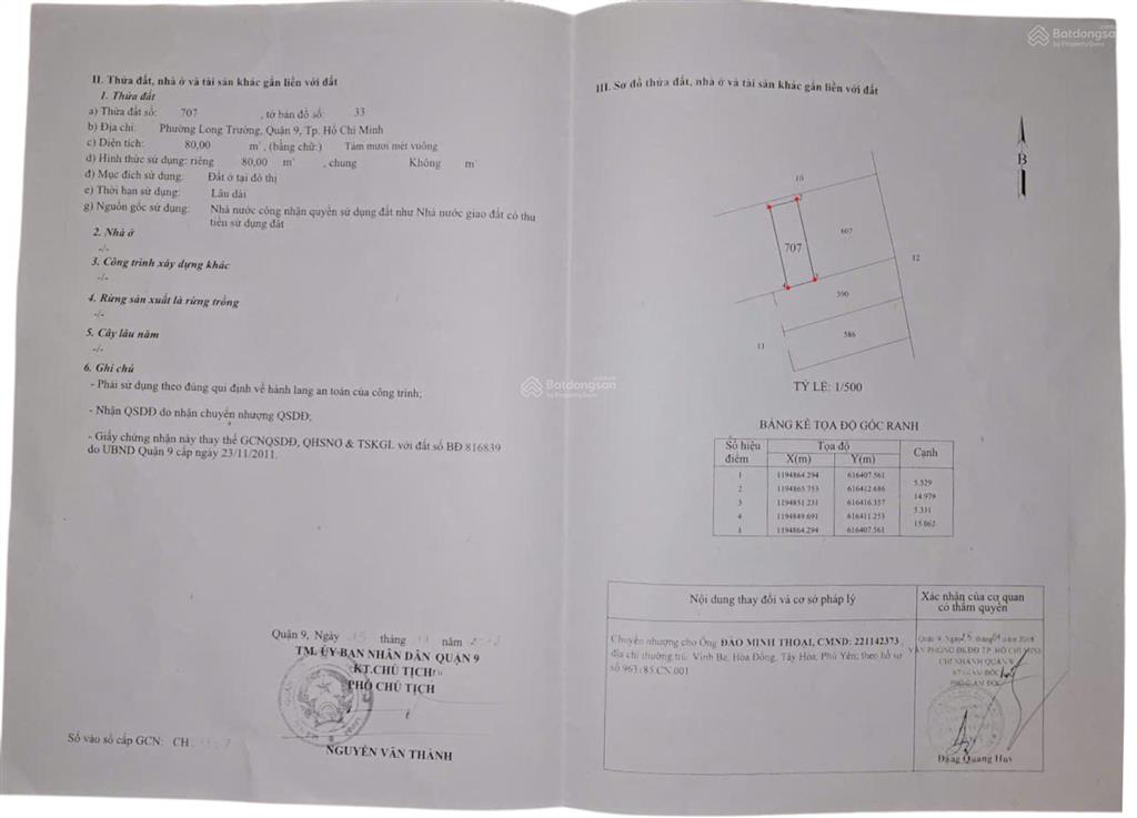 Bán đất 80m², giá 4 tỷ tại đường số 6, p long trường, tp.hcm