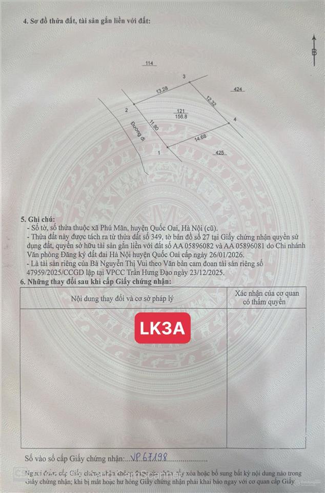 Bán đất khu đồ điều hoà phú cát 157m2 mt 11m nở hậu 12m giá 29 tr/m2. 0977 514 ***