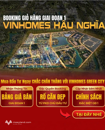 Nhận booking dự án Vinhomes Green City Hậu Nghĩa - Đức Hòa - Long An
