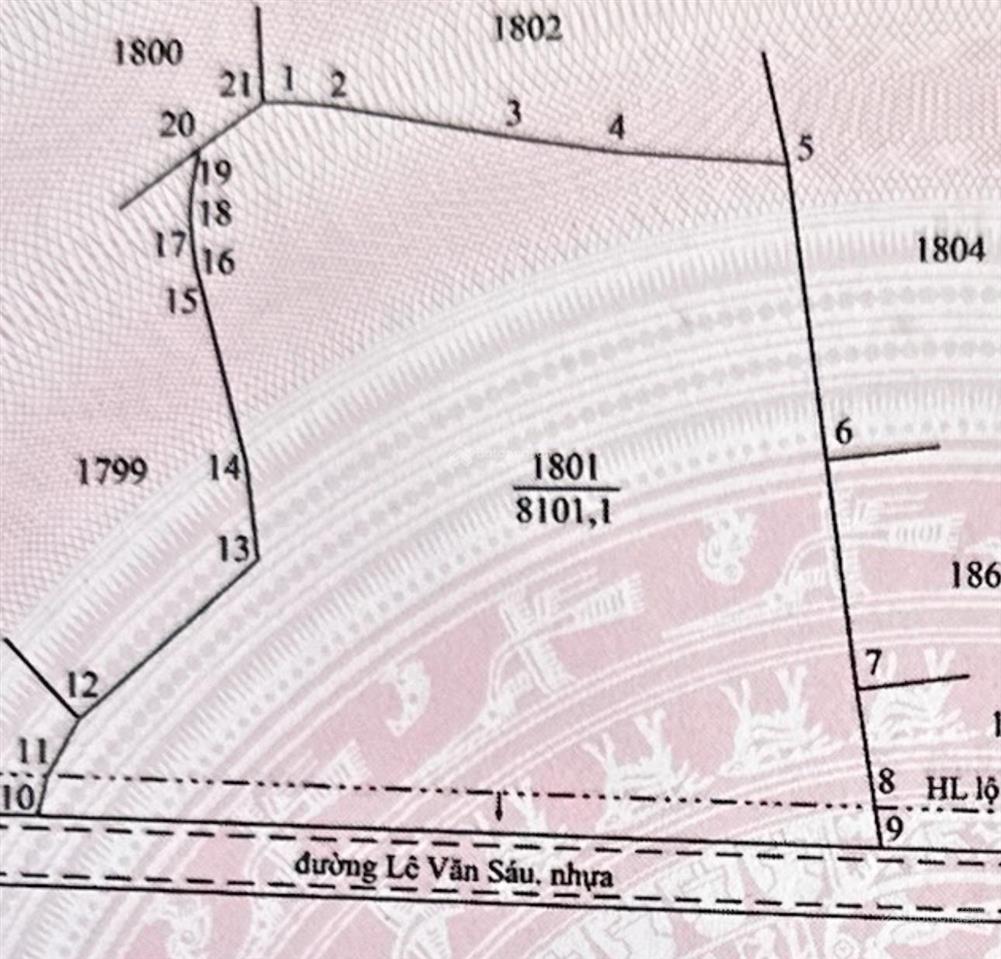Bán đất 8101.1m2 ngang 113m mặt tiền lê văn sáu giá 18.63 tỷ còn thương lượng tại xã tân hương