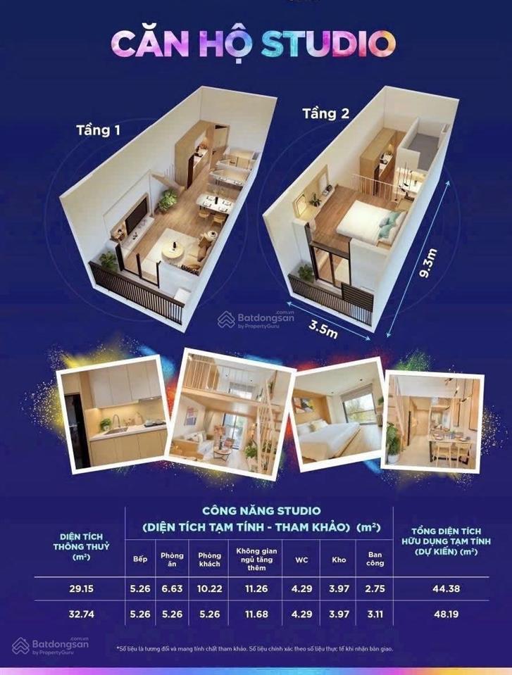 Em còn căn studio duy nhất toà p7 tầng đẹp giá 1,3 tỷ, nhận nhà quý 4/2027