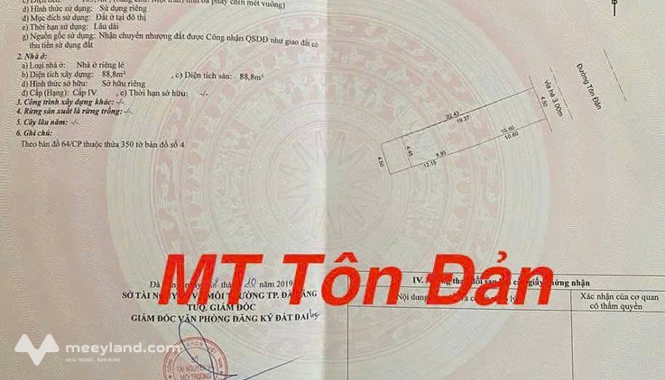 Cơ hội sở hữu ngay lô đất kim cương tại khu vực sầm uất bậc nhất con đường Tôn Đản, phường An Khê, thành phố Đà Nẵng