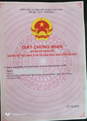 Đất Hà Tiên hướng biển, đối diện công viên, cơ hội sinh lời
