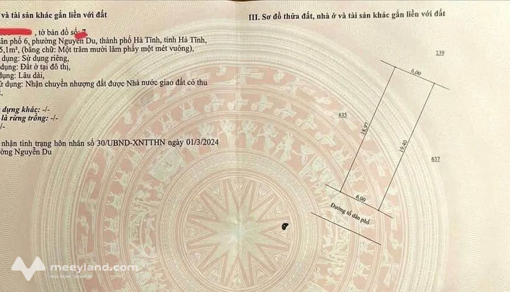 Đất vàng trung tâm thành phố Hà Tĩnh, vị trí đắc địa, sẵn sàng xây dựng ước mơ
