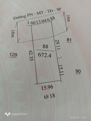 Đất mặt tiền Liên Xã, Mỹ Thạnh Phong, 672m² vuông vức, kinh doanh đa ngành, giá 1,8 tỷ