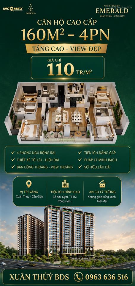 Bán căn 4pn cao cấp long biên view triệu đô