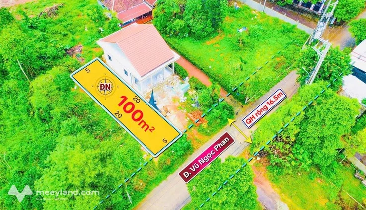 Đất mặt tiền đường 16,5m Vũ Ngọc Phan, Thủy Xuân, Huế, giá chỉ 2,1 tỷ