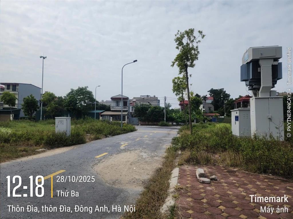 Bán mảnh đất phân lô ô tô vỉa hè 5m, đường 14m, khu đầu giá thôn đìa 90m2, mặt tiền 5m