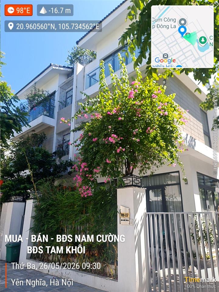 Biệt thự nam cường sol lake villa 200m2 hoàn thiện đẹp giá 29,5 tỷ