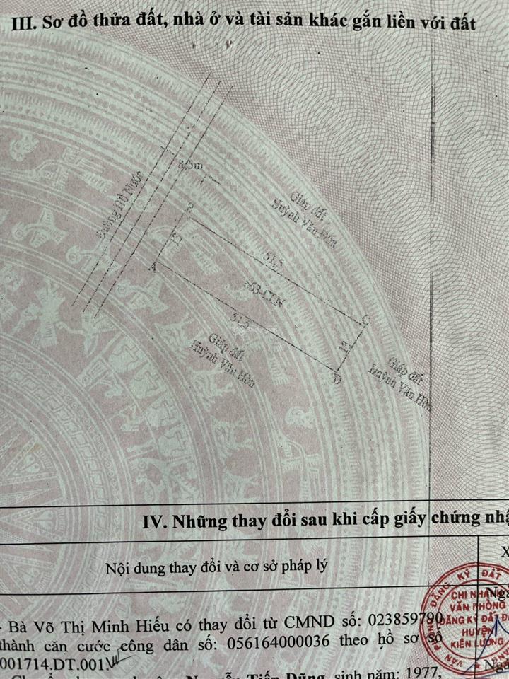 Cần bán đất đường hồ nước,khu du lịch biển bãi dương,hòn phụ tử chùa hang kiên lương an giang