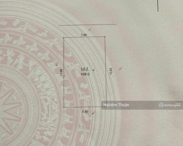 Mảnh đất đẹp khu đền lừ, tân mai, louis hoàng mai. 108m², mt 8m. giá đầu tư nhỉnh 300tr/m2.