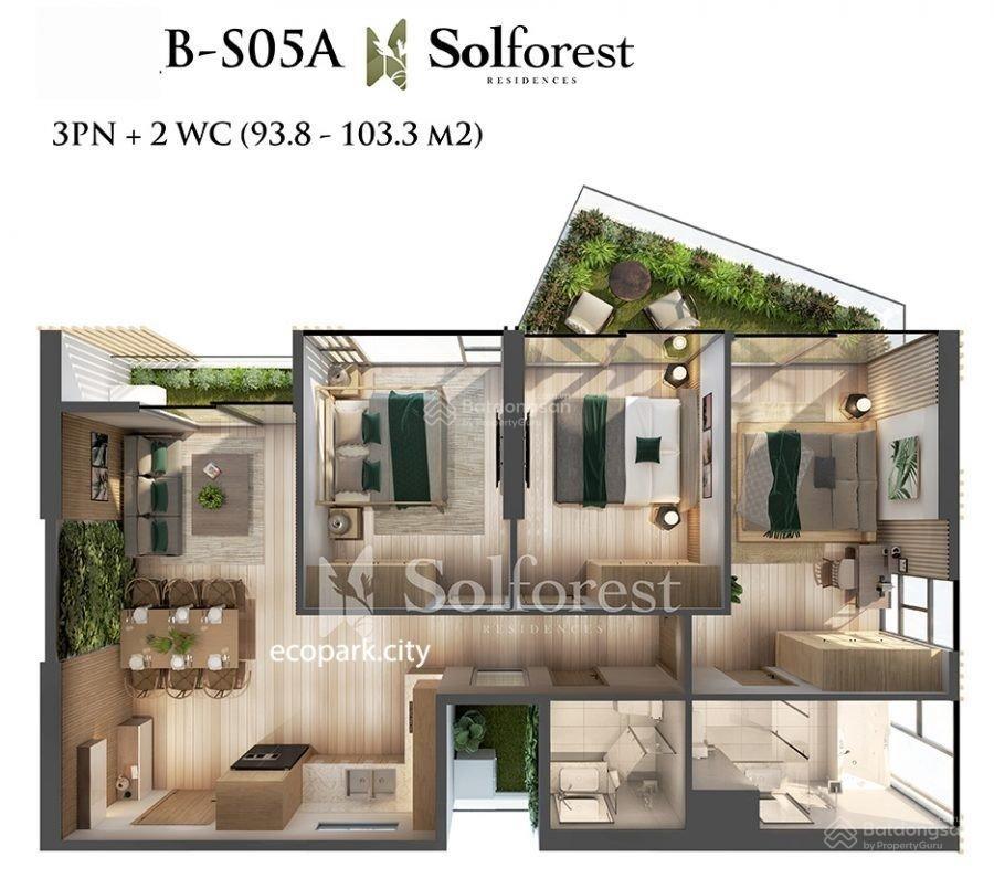 Bán nhanh căn 3n 2wc solforest view bt đảo giá 7,xty bao phí 0948 014 ***