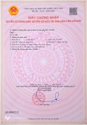 Đất Nghi Trung bám đường nhựa 8m, ra Quốc lộ 1A chỉ 200m