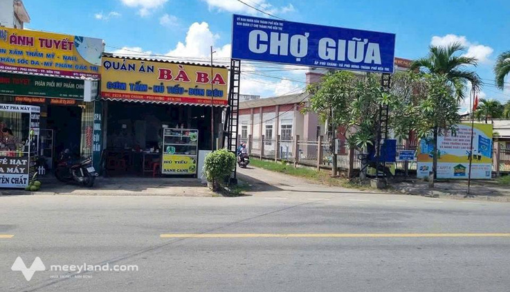 Nhà mặt tiền chợ Giữa - Bến Tre - Diện tích 90m2 có 84m2 thổ cư