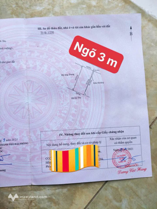 Em mới về lô đất siêu vip gần chợ Tràng Minh, Phù Liễn, Hải Phòng