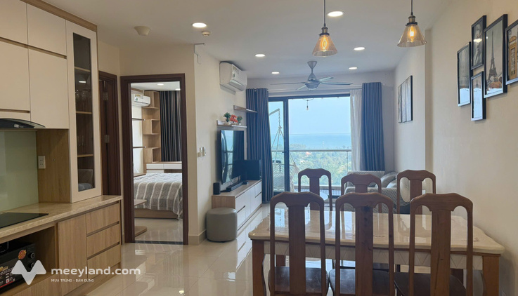 Bán căn hộ Gateway 2 phòng ngủ 2 vệ sinh, 74m2, view trực diện biển, tầng cao, block A, nội thất mới
