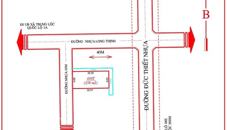 Đất đấu giá Nghi Thịnh - Lối 2 đường Đức Thiết