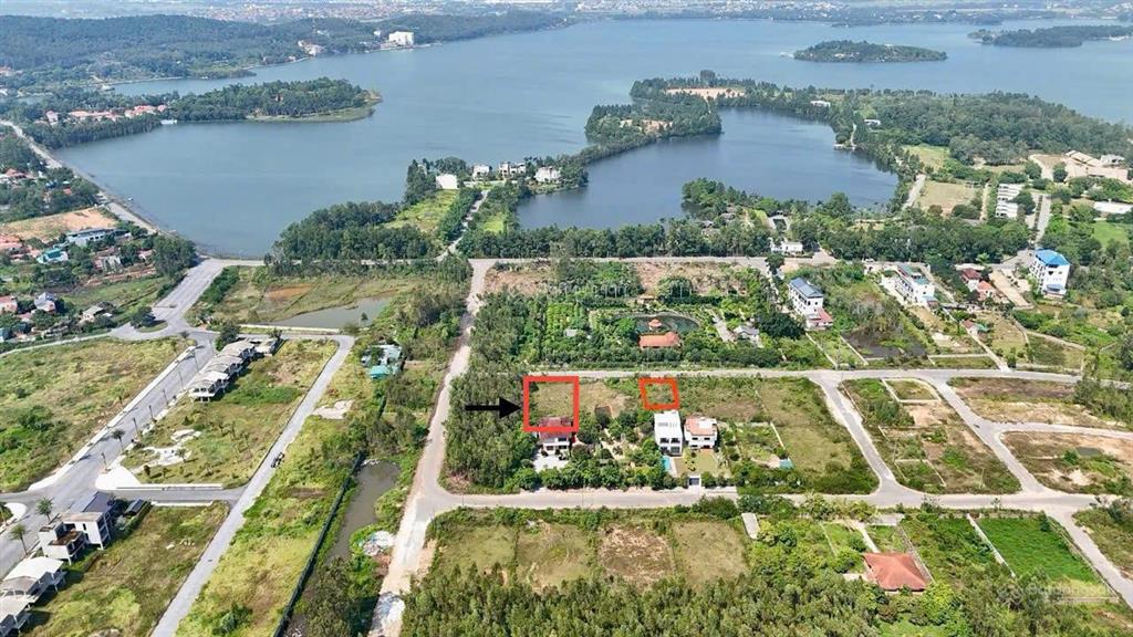 Lô đất view đối diện hồ đại lải dt 1000m2, mặt tiền 25m tại p.xuân hoà, vĩnh phúc sđcc, giá