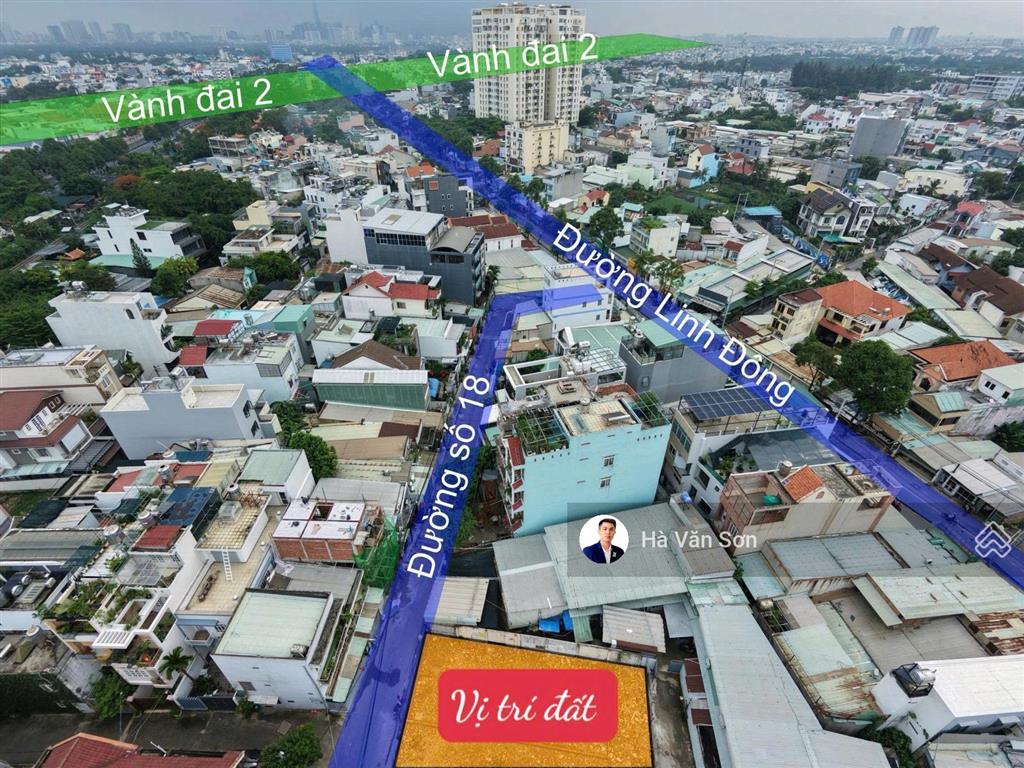 Khu đất mặt tiền đường số 18, linh đông, giá 5tỷ450