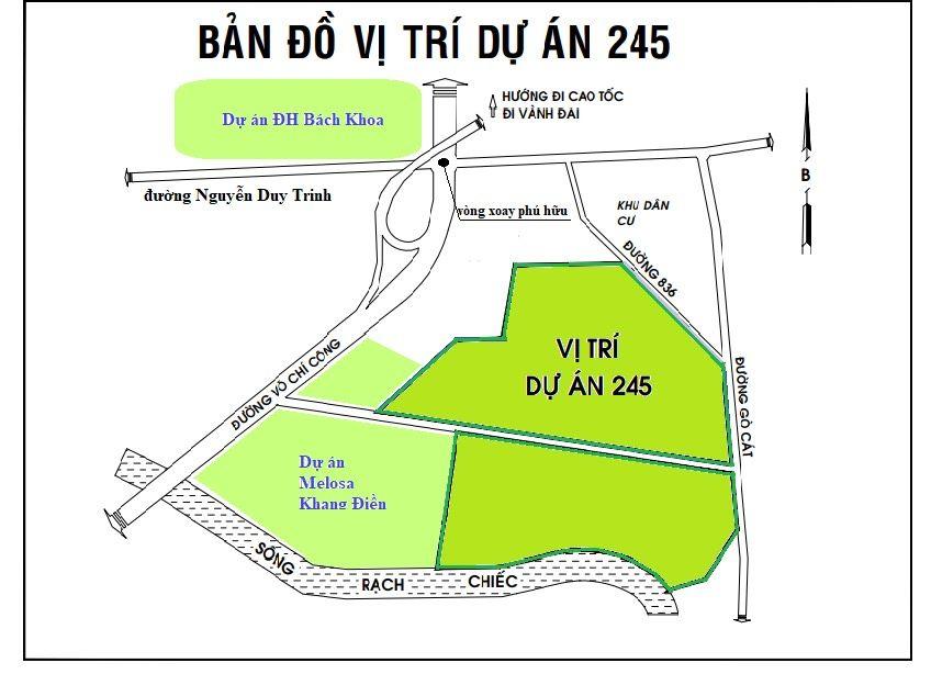 Bán đất dự án Đại Học Quốc Gia 245 – Quận 9, TP. Thủ Đức – sản phẩm diện tích đẹp, giá tốt
