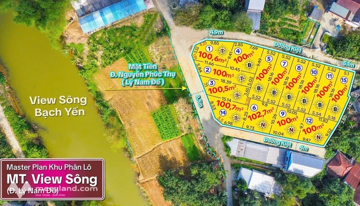 Bán đất nền mặt tiền Nguyễn Phúc Thụ, Hương Long, Kim Long, Thừa Thiên Huế