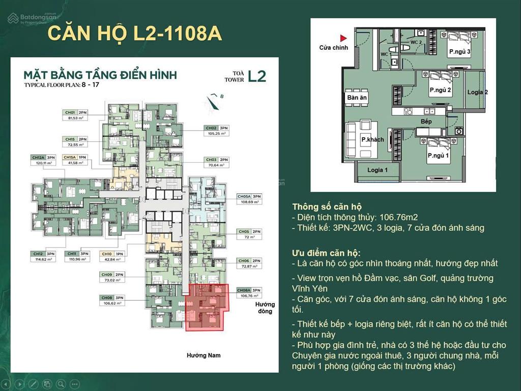 Căn hộ đẹp 3pn 106m2 một trong số ít tại chung cư luxora vĩnh yên