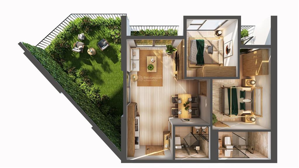 Bán căn hộ sky forest căn 2n 2wc sân vườn view bt đảo. giá 7,5** tỷ bao phí, 0948 014 ***
