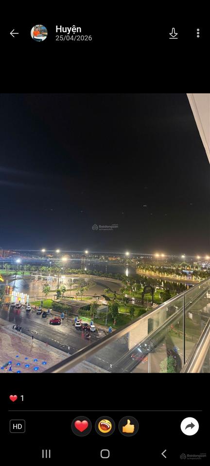 Bán ch 2pn, 2wc, 72m2 tại os107.09, the opus one vinhomes grand park, 7 tỷ vnd, view đẹp