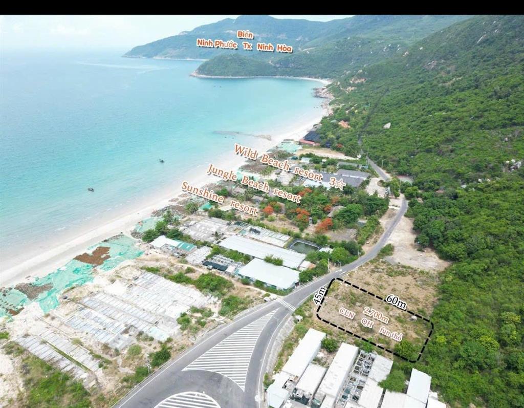 Bán đất view biển đối diện resort wild beach phường đông ninh hoà, khánh hoà vị trí đẹp hiếm