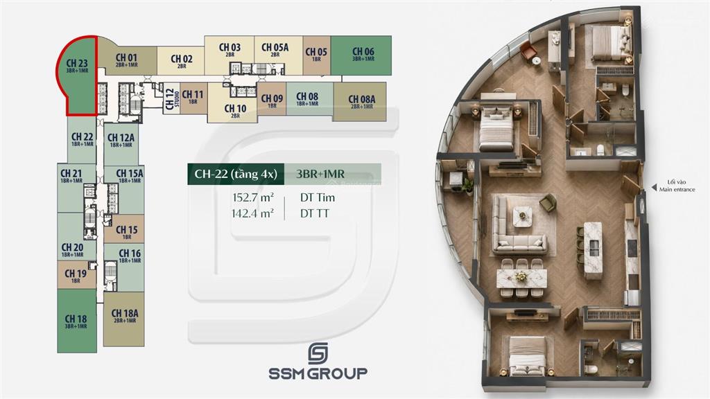 Siêu phẩm 4pn kính cong biểu tượng lumière nguyễn trãi hàng độc bản cho khách vip