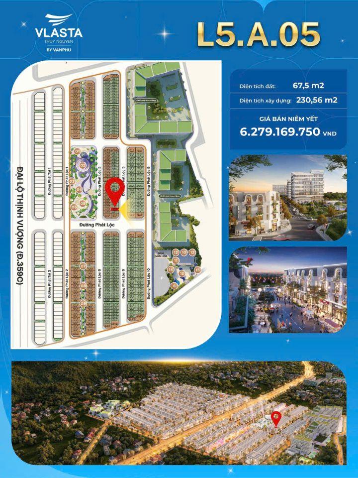 🔥 CƠ HỘI ĐẦU TƯ SINH LỜI – SỞ HỮU CĂN ĐẸP L5.A.05 TẠI VLASTA THỦY NGUYÊN