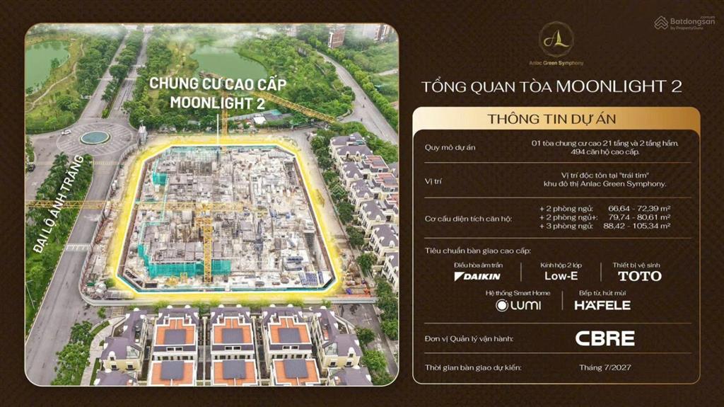 Bán căn hộ cao cấp moonlight 2 trong kđt an lạc nằm trong vành đai 3,5