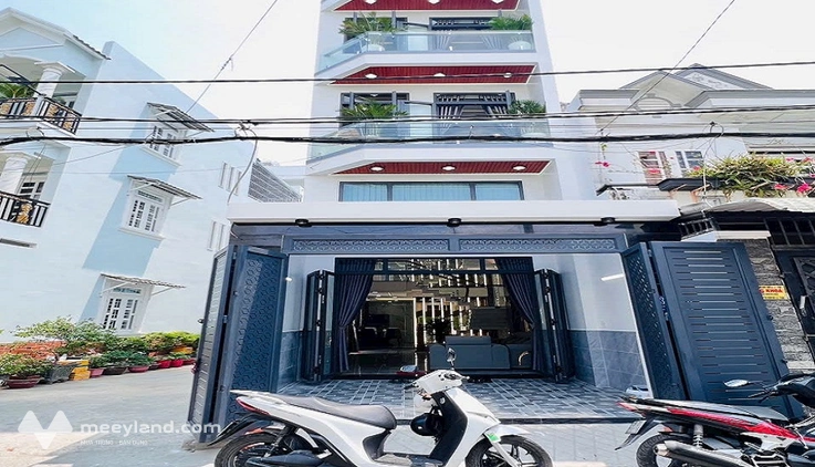 Bán nhà kinh doanh, lô góc không bị lộ giới hông nhà, đường Trần Thị Năm, Trung Mỹ Tây, 55m2, 5 tầng