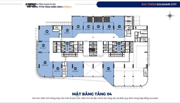 Cho thuê mặt bằng kinh doanh TTTM ROX Tower 136 Hồ Tùng Mậu Hà Nội. ĐT 0886187786