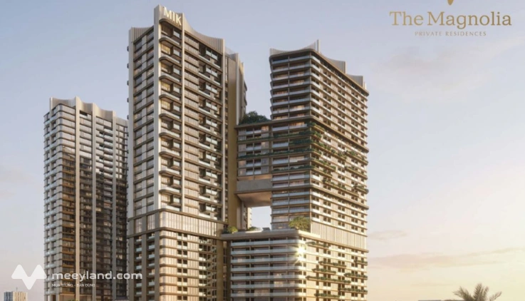 Căn hộ 3 ngủ CH01 tầng 6-19 - 3 ngủ 2 vệ sinh - Dự án The Magnolia Khai Sơn Long Biên