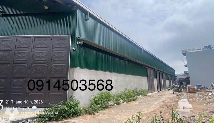 Cho thuê kho bãi, nhà xưởng, khu công nghiệp thành phố Bắc Ninh, tỉnh Bắc Ninh, giá 45 triệu/tháng