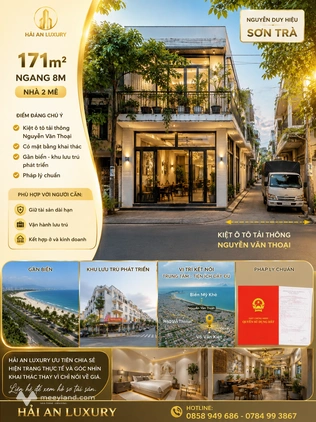 Bán nhà Nguyễn Duy Hiệu Sơn Trà 171m², kiệt ô tô tải, gần biển, có khả năng khai thác