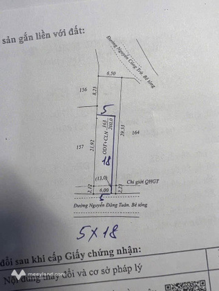 Bán nhà mặt tiền Nguyễn Đăng Tuân, Nam Lý, giá 1.8 tỷ