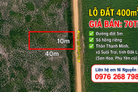 Lô đất 400m2 khu dân cư, trường học và chợ, sinh hoạt thuận tiện
