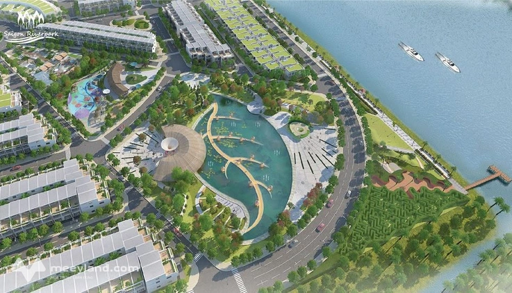 Đất đẹp - đô thị - thổ cư - giá 2,6 tỷ - khu dân cư Sài Gòn River Park - 5m x 20,4m
