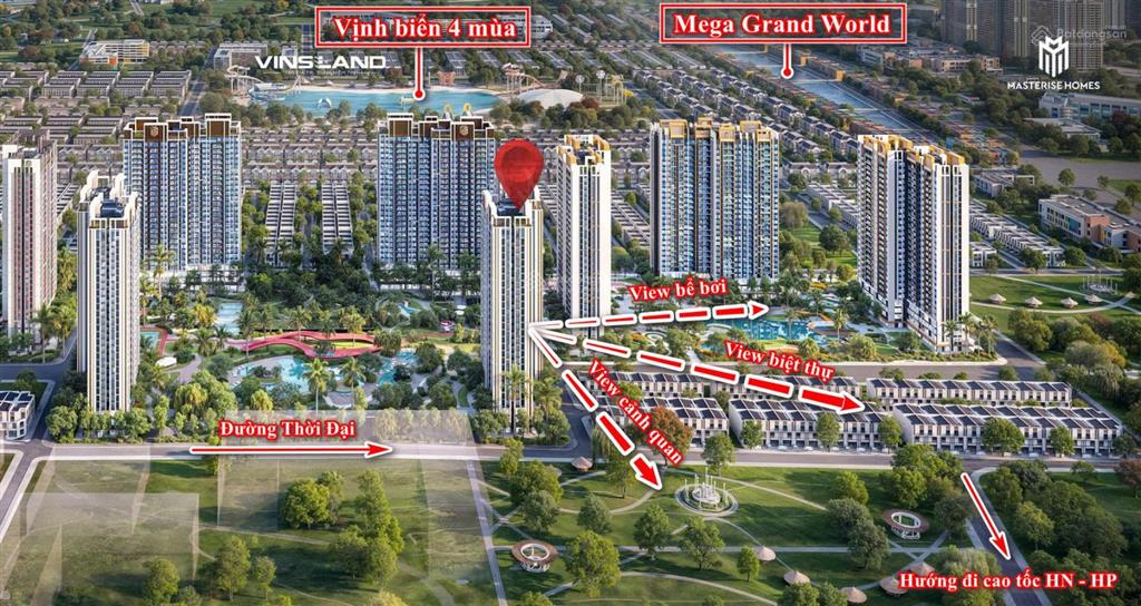 Căn 2pn hàng hiệu độc quyền masteri era landmark, tầng trung siêu vip. 0363 697 ***